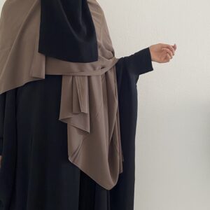 half niqab noir mousseline